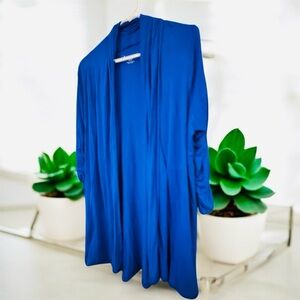 Lane Bryant Royal Blue Draped Cardigan